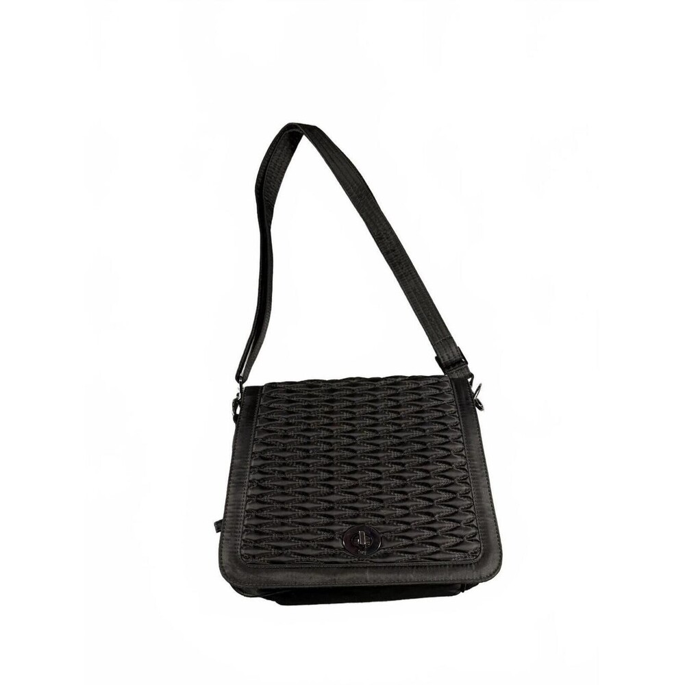Lug Puddle Jumper Black Shoulder Bag Crossbody Travel Organizer Purse